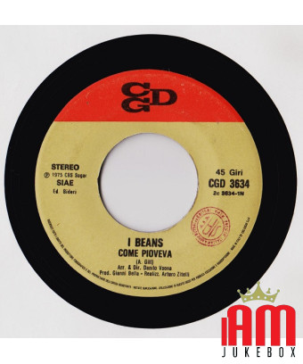 Come Pioveva [I Beans] - Vinyl 7", 45 RPM, Stereo [product.brand] 1 - Shop I'm Jukebox 