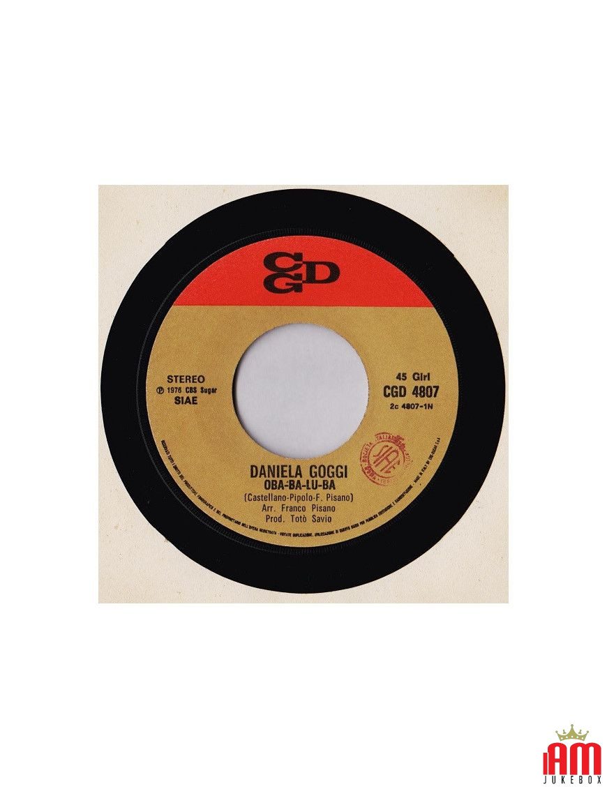 Oba-Ba-Luu-Ba [Daniela Goggi] – Vinyl 7", 45 RPM [product.brand] 1 - Shop I'm Jukebox 