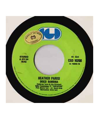 Disco Bambina [Heather Parisi] – Vinyl 7", 45 RPM, Stereo