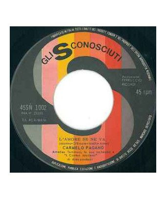 Love Leaves This Time [Carmelo Pagano] - Vinyl 7", 45 RPM [product.brand] 1 - Shop I'm Jukebox 