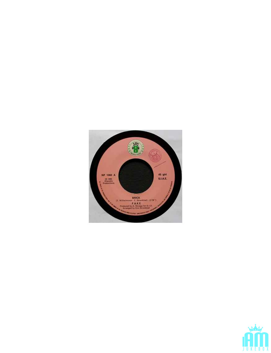 Brick [Fake] – Vinyl 7", 45 RPM [product.brand] 1 - Shop I'm Jukebox 