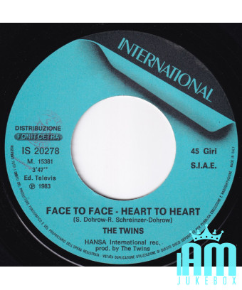 Face To Face - Heart To Heart [The Twins] - Vinyl 7", 45 RPM [product.brand] 1 - Shop I'm Jukebox 