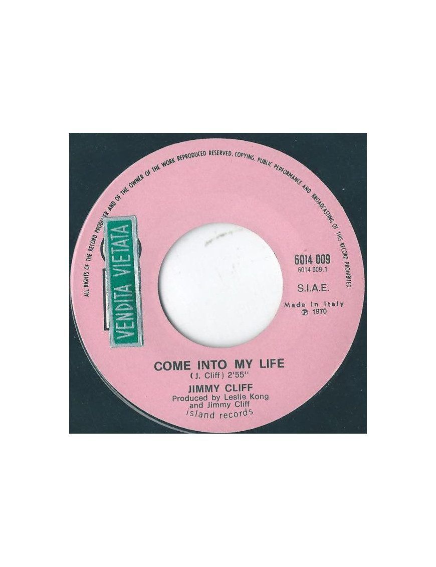 Viens dans ma vie [Jimmy Cliff] - Vinyle 7", 45 tours