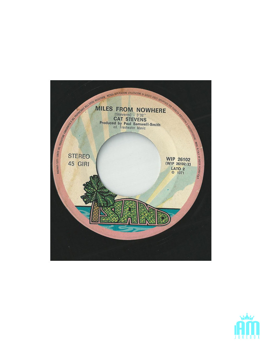 Tuesday's Dead [Cat Stevens] – Vinyl 7", 45 RPM [product.brand] 1 - Shop I'm Jukebox 