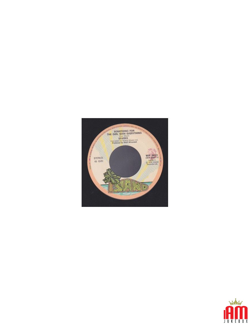 Something For The Girl With Everything [Sparks] – Vinyl 7", 45 RPM [product.brand] 1 - Shop I'm Jukebox 