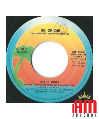 Do Or Die [Grace Jones] - Vinyle 7", 45 tours, single
