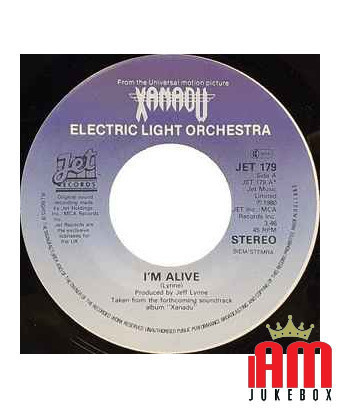 I'm Alive [Electric Light Orchestra] - Vinyle 7", 45 tours, Single, Stéréo [product.brand] 1 - Shop I'm Jukebox 