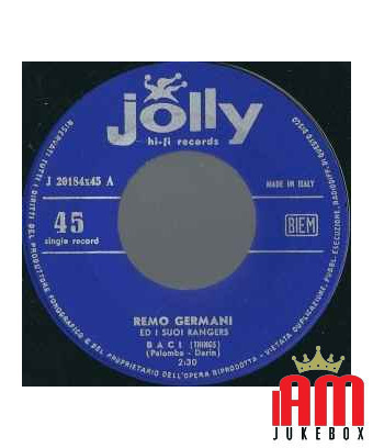 Baci [Remo Germani] - Vinyl 7", 45 RPM, Single [product.brand] 1 - Shop I'm Jukebox 