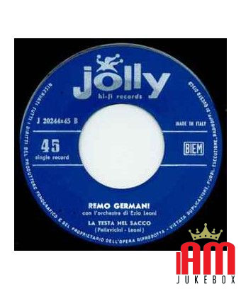 Don't Cry For Me La Testa Nel Sacco [Remo Germani] - Vinyl 7", 45 RPM [product.brand] 1 - Shop I'm Jukebox 