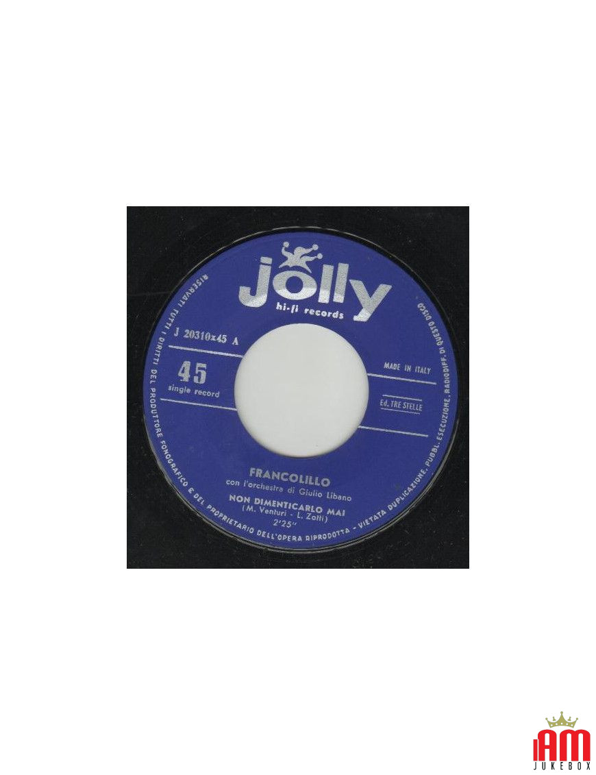 Non Dimenticarlo Mai Non Sbattere La Porta [Franco Lillo] - Vinyl 7", 45 RPM [product.brand] 1 - Shop I'm Jukebox 