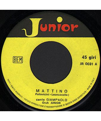 Mattino [Giampaolo] - Vinyle 7", 45 tours [product.brand] 3 - Shop I'm Jukebox 