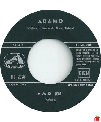 I love [Adamo] - Vinyl 7", 45 RPM [product.brand] 1 - Shop I'm Jukebox 