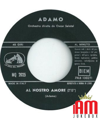 Amo [Adamo] - Vinyl 7", 45 RPM [product.brand] 1 - Shop I'm Jukebox 