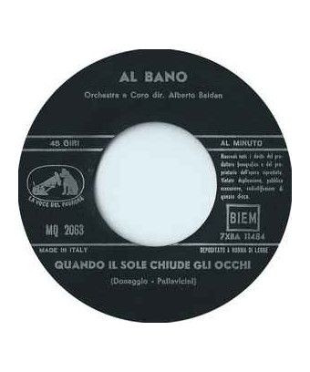 Quand le soleil ferme les yeux [Al Bano Carrisi] - Vinyl 7", 45 RPM, Single [product.brand] 1 - Shop I'm Jukebox 