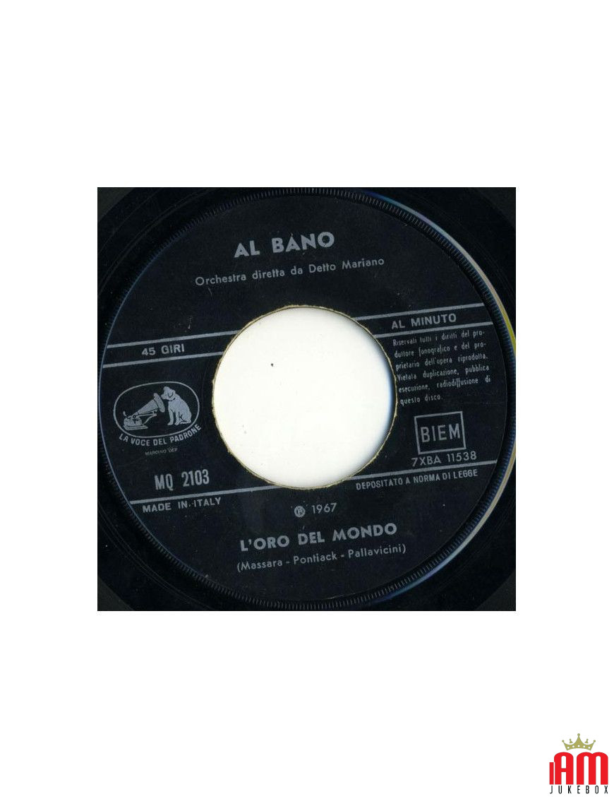 L'Oro Del Mondo [Al Bano Carrisi] – Vinyl 7", 45 RPM, Single [product.brand] 1 - Shop I'm Jukebox 