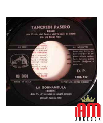 Barber of Seville - "La Calunnia" Sonnambula - "Vi Rordine O Luoghi Ameni" [Tancredi Pasero,...] - Vinyl 7", 45 RPM