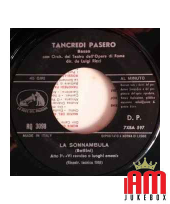 Barber of Seville - "La Calunnia" Sonnambula - "Vi Rordine O Luoghi Ameni" [Tancredi Pasero,...] - Vinyl 7", 45 RPM [product.bra