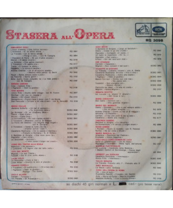 Der Barbier von Sevilla – „La Calunnia“ Sonnambula – „Vi Rodine O Luoghi Ameni“ [Tancredi Pasero,...] – Vinyl 7“, 45 RPM