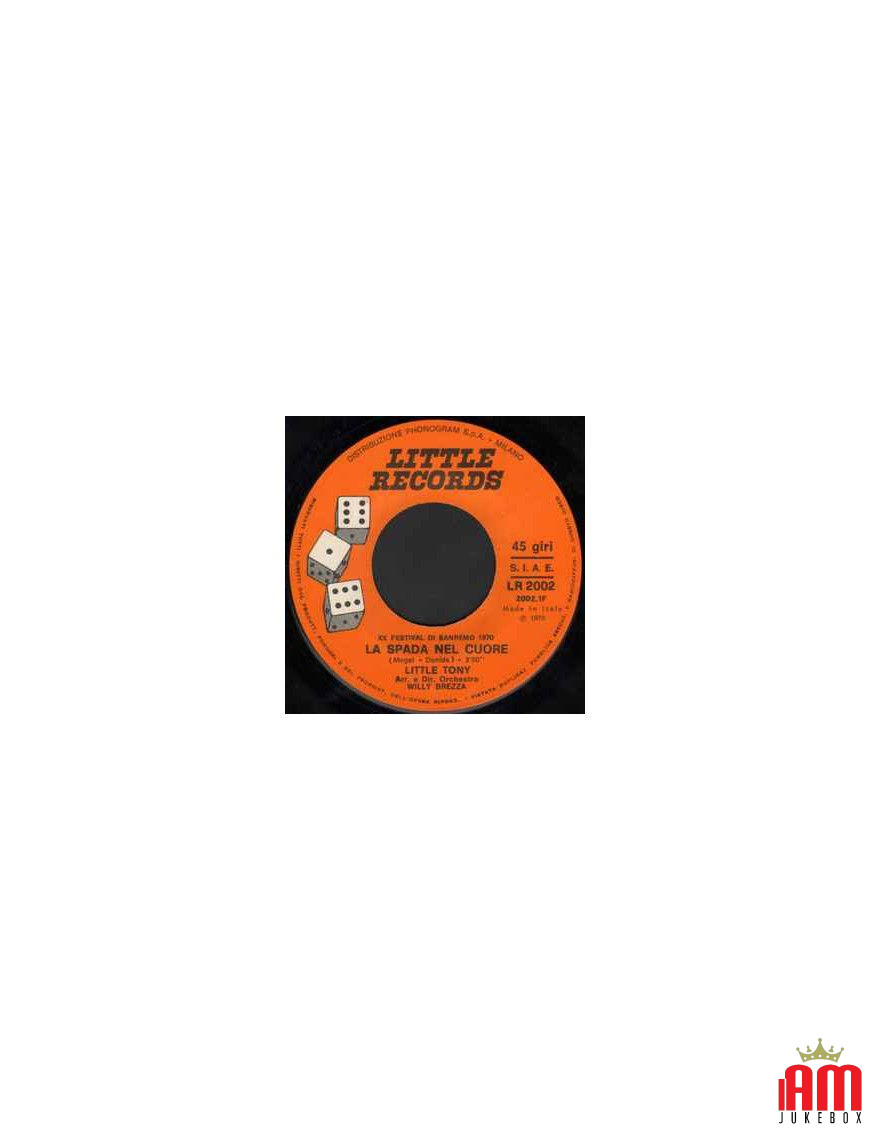 La Spada Nel Cuore [Little Tony] - Vinyl 7", 45 RPM [product.brand] 1 - Shop I'm Jukebox 