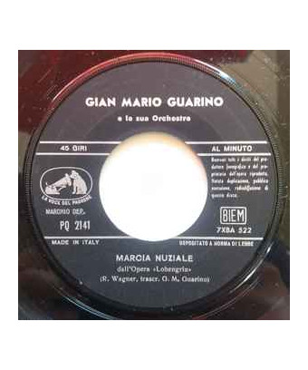 Marcia Nuziale [Gian Mario Guarino E La Sua Orchestra] - Vinyl 7", 45 RPM [product.brand] 1 - Shop I'm Jukebox 