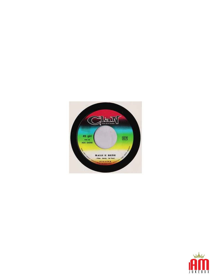 Male E Bene [Pilade] - Vinyl 7", 45 RPM [product.brand] 1 - Shop I'm Jukebox 