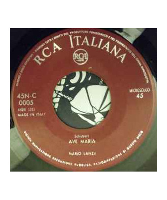 Ave Maria [Mario Lanza] - Vinyle 7", 45 tours