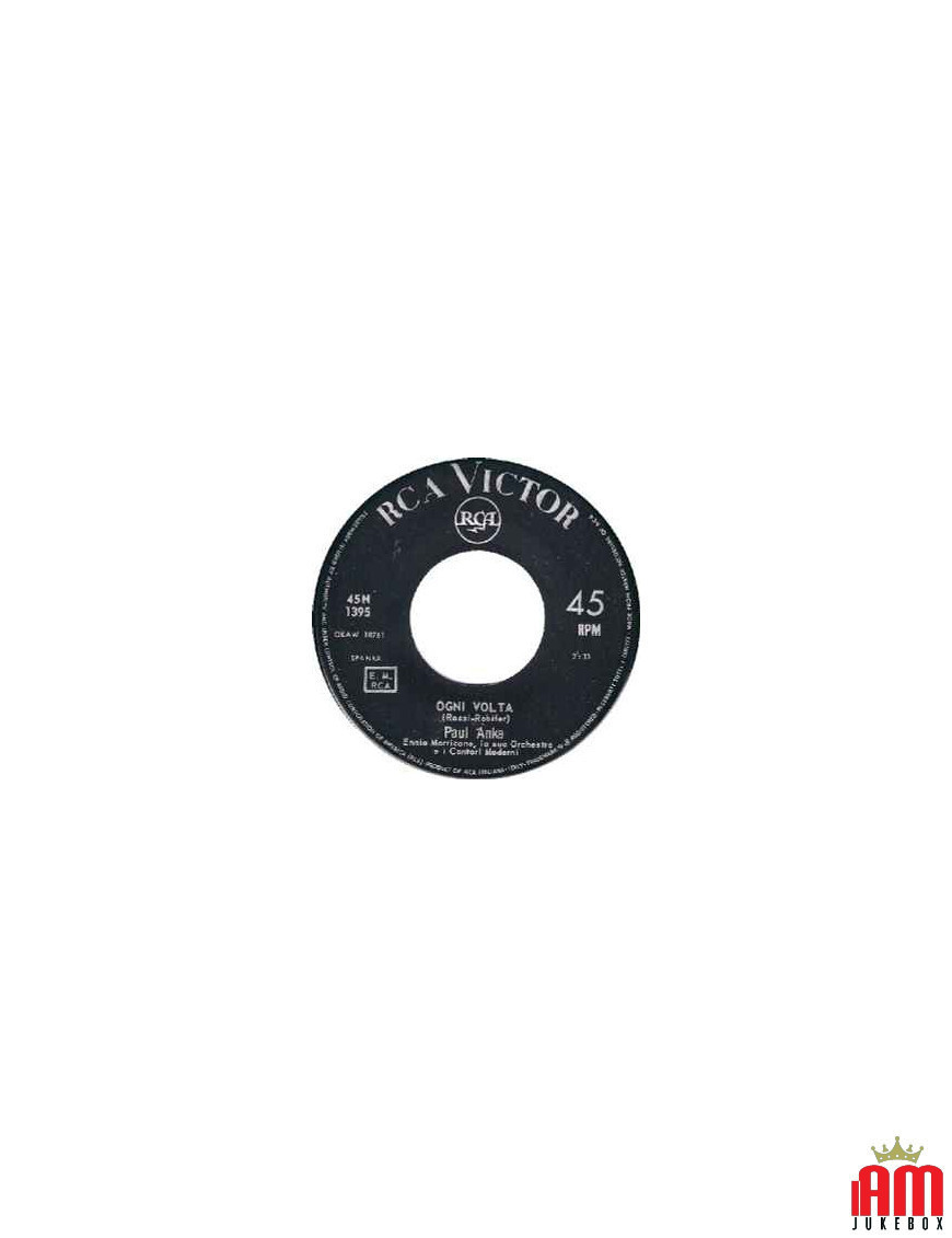 Every Time [Paul Anka] – Vinyl 7", 45 RPM [product.brand] 1 - Shop I'm Jukebox 