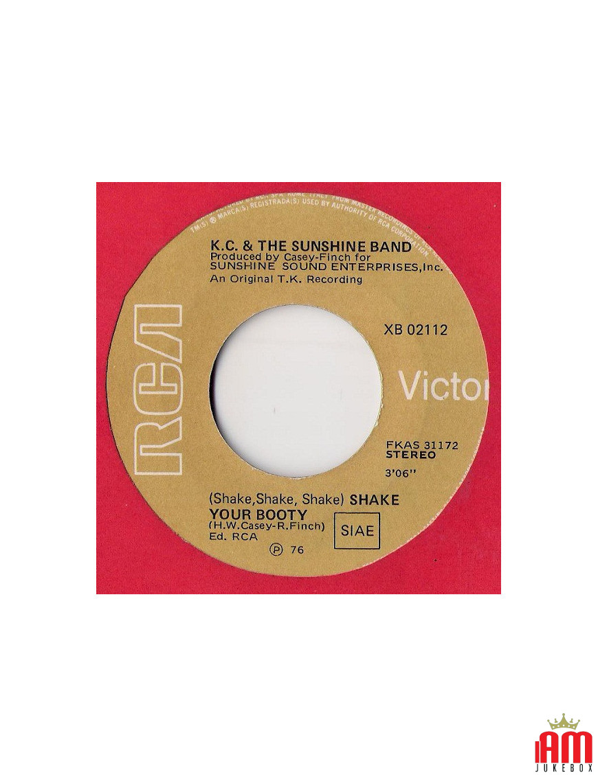 (Shake, Shake, Shake) Shake Your Booty Boogie Shoes [KC & The Sunshine Band] – Vinyl 7", 45 RPM