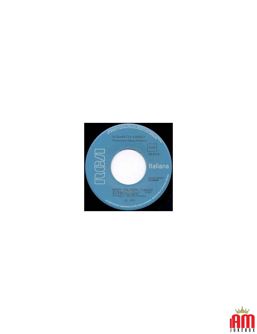 Hook The Hook (Il Gancio) [Elisabetta Virgili,...] – Vinyl 7", 45 RPM, Stereo [product.brand] 1 - Shop I'm Jukebox 