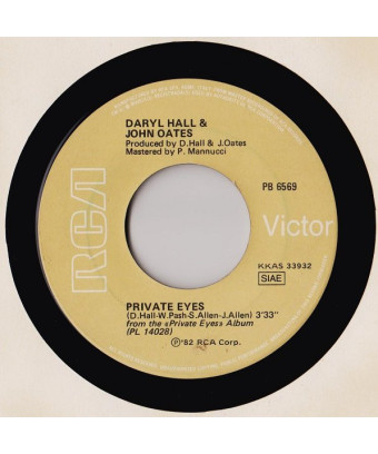 Private Eyes [Daryl Hall & John Oates] – Vinyl 7", 45 RPM, Stereo [product.brand] 1 - Shop I'm Jukebox 
