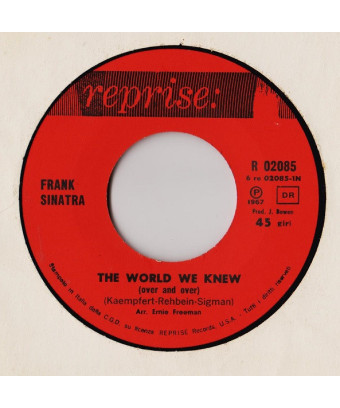 Le monde que nous connaissions (Over And Over) [Frank Sinatra] - Vinyl 7", 45 RPM, Single