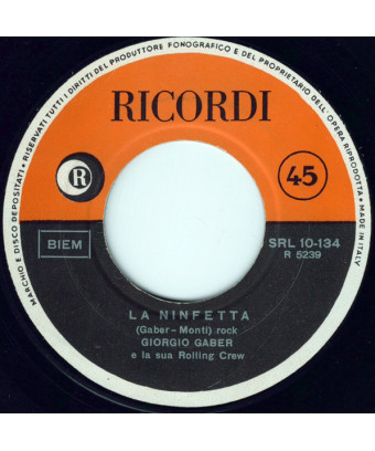 Non Arrossire [Giorgio Gaber] - Vinyl 7", 45 RPM [product.brand] 1 - Shop I'm Jukebox 