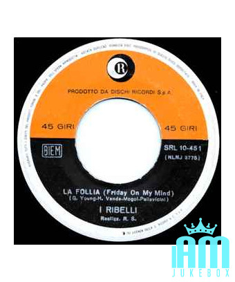 Pugni Chiusi [I Ribelli] - Vinyl 7", 45 RPM [product.brand] 1 - Shop I'm Jukebox 