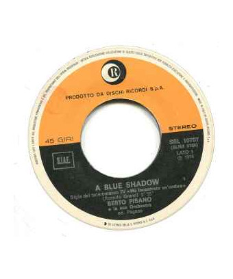 A Blue Shadow [Berto Pisano E La Sua Orchestra] - Vinyl 7", 45 RPM, Single, Stereo [product.brand] 1 - Shop I'm Jukebox 