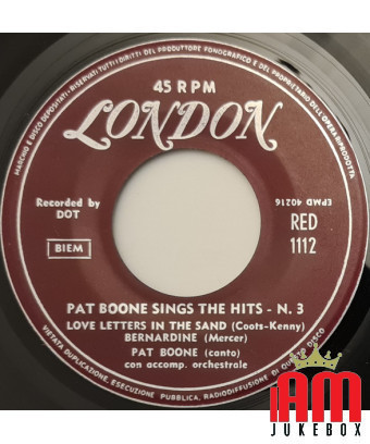 Chante les hits numéro 3 [Pat Boone] - Vinyle 7", EP, 45 tours [product.brand] 1 - Shop I'm Jukebox 