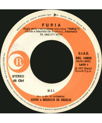 Furia [Mal,...] - Vinyl 7", 45 RPM, Stéréo [product.brand] 1 - Shop I'm Jukebox 