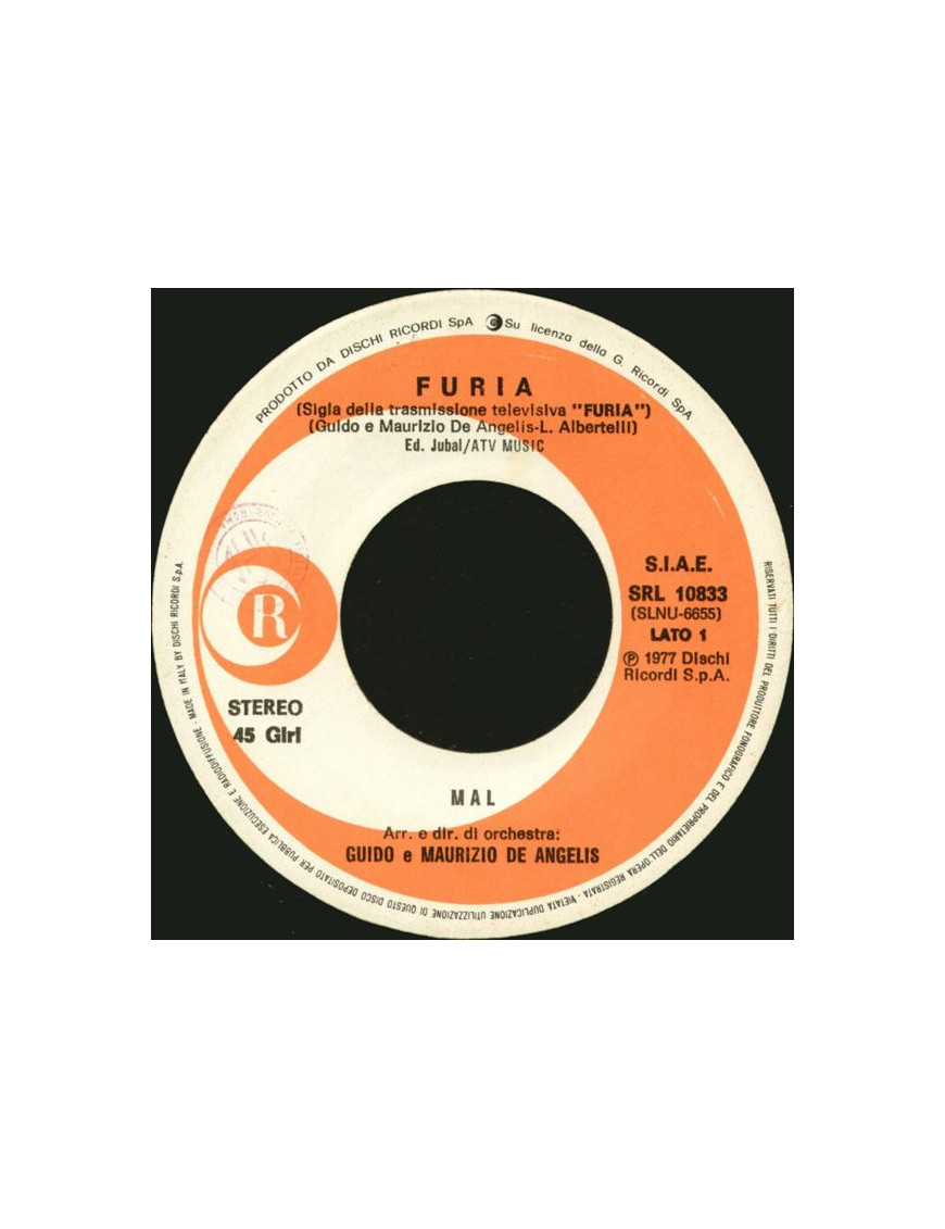Furia [Mal,...] – Vinyl 7", 45 RPM, Stereo [product.brand] 1 - Shop I'm Jukebox 