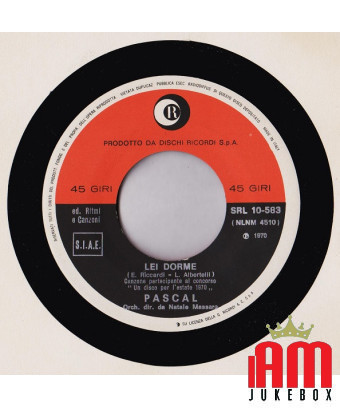 Elle dort [Pascal (37)] - Vinyl 7", 45 TR/MIN [product.brand] 1 - Shop I'm Jukebox 