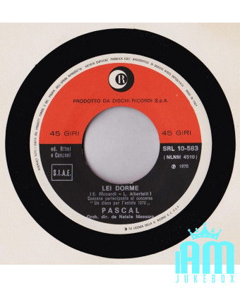 She Sleeps [Pascal (37)] – Vinyl 7", 45 RPM [product.brand] 1 - Shop I'm Jukebox 