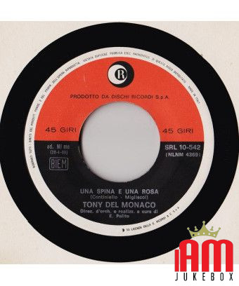 Ein Dorn und eine Rose [Tony Del Monaco] – Vinyl 7", 45 RPM [product.brand] 1 - Shop I'm Jukebox 