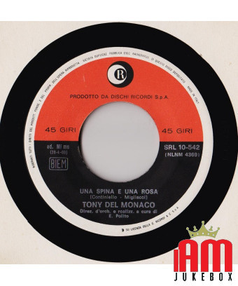 Ein Dorn und eine Rose [Tony Del Monaco] – Vinyl 7", 45 RPM [product.brand] 1 - Shop I'm Jukebox 