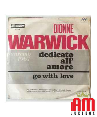 Dedicato All'Amore [Dionne Warwick] - Vinyl 7", 45 RPM [product.brand] 1 - Shop I'm Jukebox 