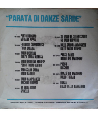 "Défilé de danse sarde" Passu Sardo Ballo Del Marghine [Pietro Porcu] - Vinyl 7", 45 RPM