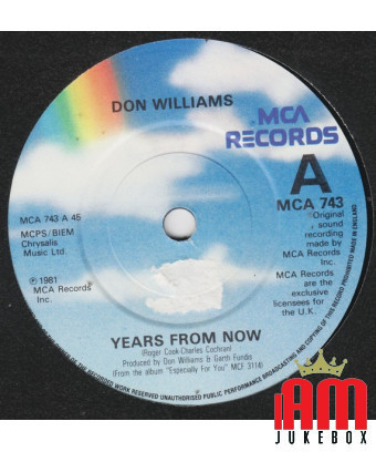 Years From Now [Don Williams (2)] - Vinyl 7", 45 RPM [product.brand] 1 - Shop I'm Jukebox 
