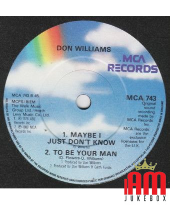 Years From Now [Don Williams (2)] - Vinyl 7", 45 RPM [product.brand] 1 - Shop I'm Jukebox 