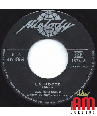 La Notte L'Avventura [Piero Nigido,...] – Vinyl 7", 45 RPM, Single [product.brand] 1 - Shop I'm Jukebox 