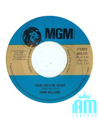 Hey Good Lookin' Your Cheatin' Heart [Hank Williams] - Vinyle 7", 45 tr/min, Single [product.brand] 1 - Shop I'm Jukebox 