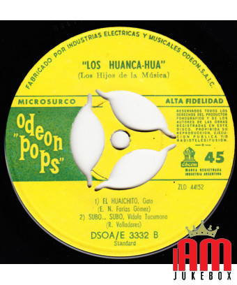El Borrachito [Los Huanca Hua] - Vinyle 7", 45 RPM, EP, Mono