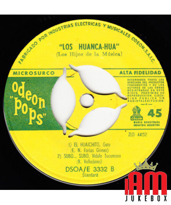 El Borrachito [Los Huanca Hua] - Vinyle 7", 45 RPM, EP, Mono [product.brand] 1 - Shop I'm Jukebox 