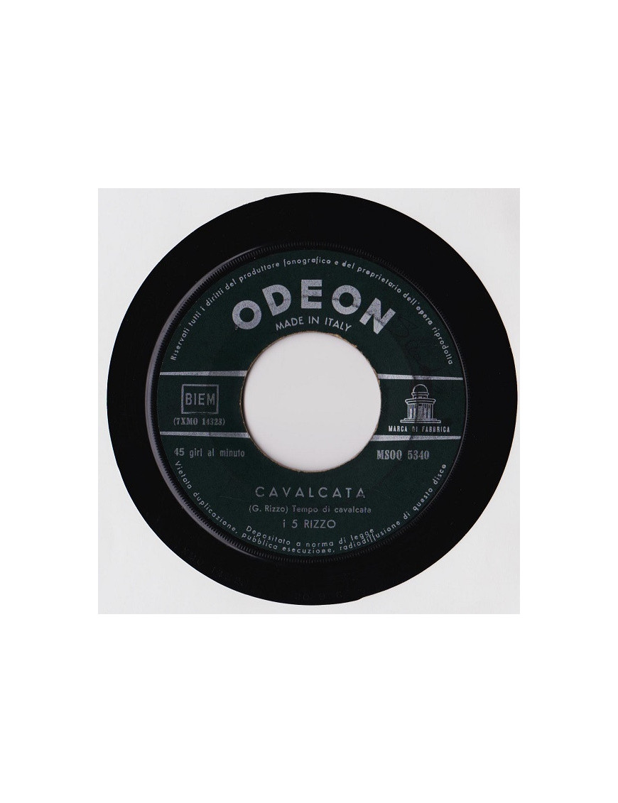 Cavalcata [I 5 Rizzo] – Vinyl 7", 45 RPM [product.brand] 1 - Shop I'm Jukebox 